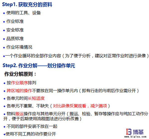 標準作業(yè)要領書的制作步驟 標準作業(yè)要領書的制作步驟